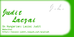judit laczai business card
